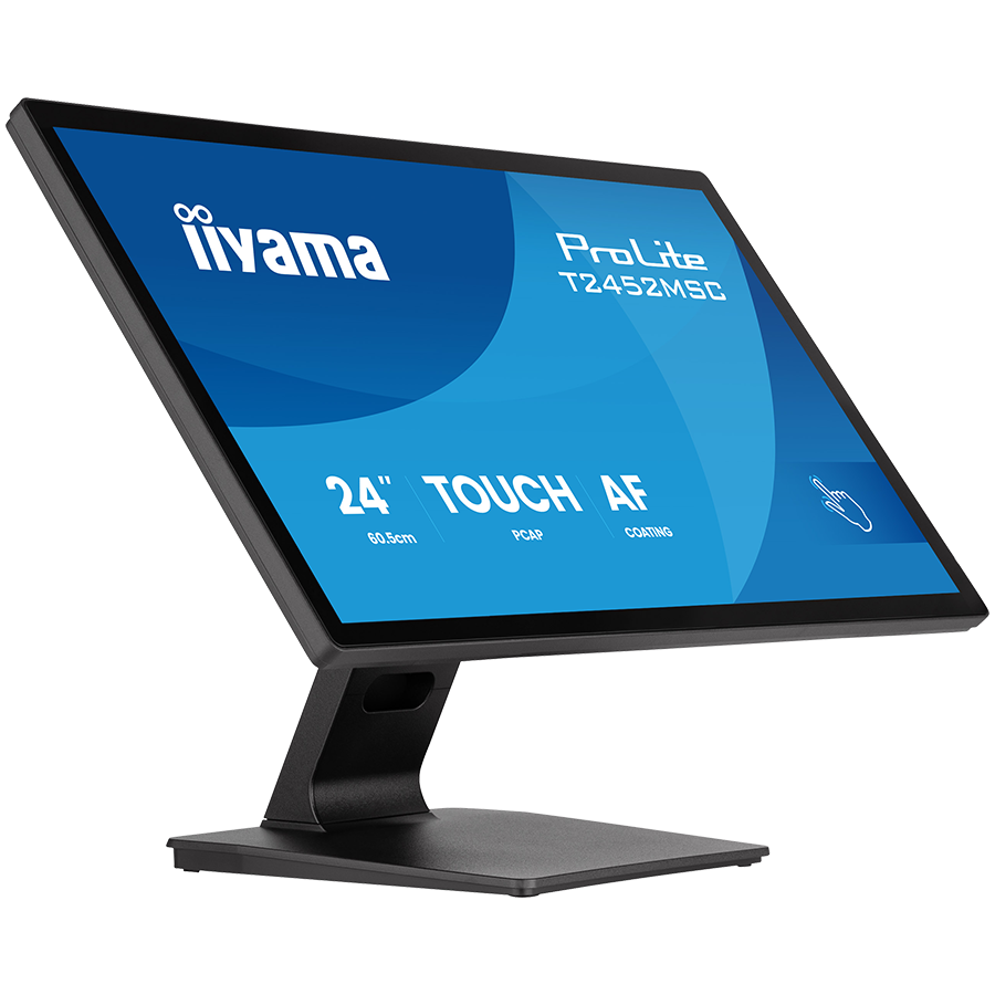 IIYAMA Monitor LED T2452MSC-B2 24" DeepContrast PCAP+ 10pt touchscreen 1920x1080 120Hz 400cd 5ms HDMI DP landscape, face-up tilt - slika 4