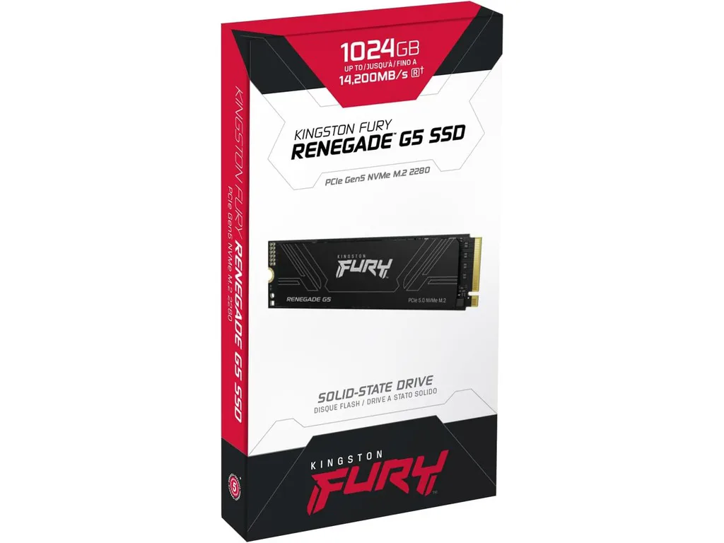 Kingston SSD 1TB NVMe M.2Fury Renegade,  PCIe 5.0R/W : 14200/11000MB/s - slika 3