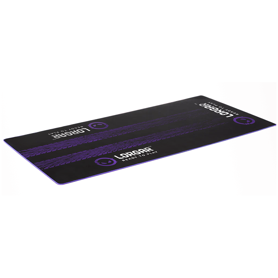 LORGAR RX1FM, Sim Racing Floor Mat Advanced, Stitched edge, 1,700X700X3 mm, Black/purple - slika 2