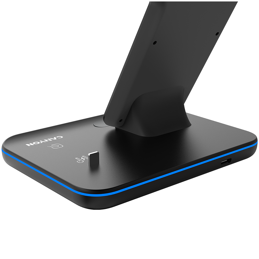 CANYON wireless charger WS-302 15W 3in1 Black - slika 4
