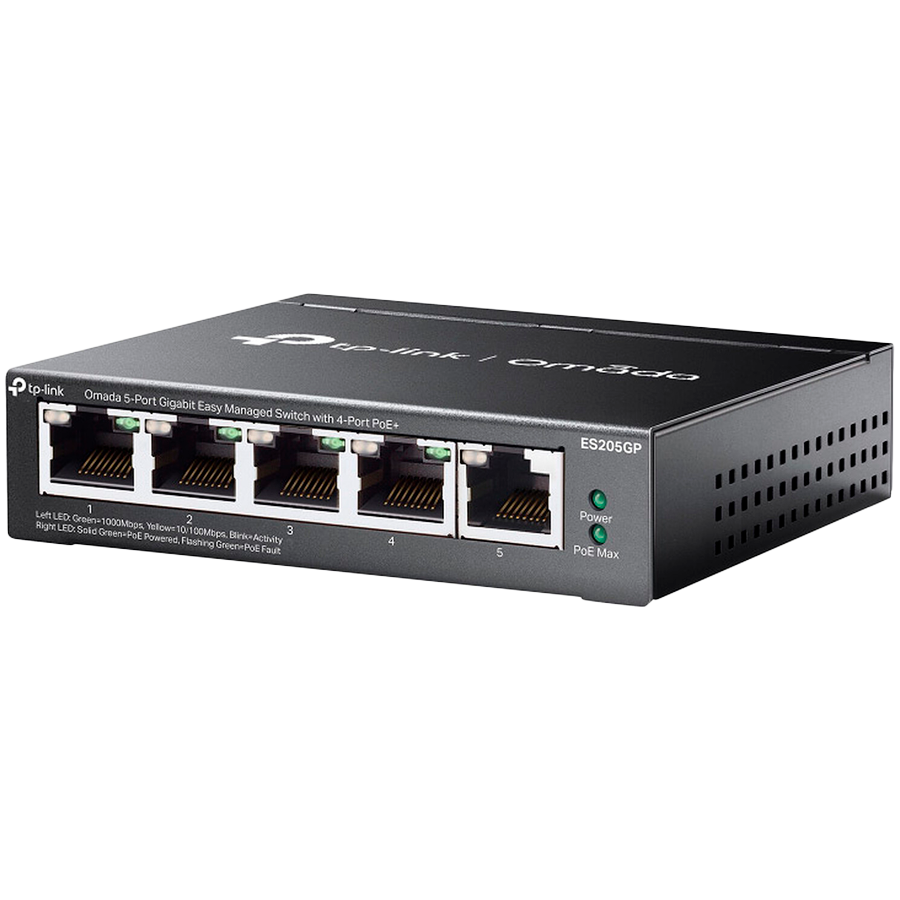 Switch TP-Link Omada 5-Port Gb Easy Managed 4-Port PoE+ ES205GP - slika 8