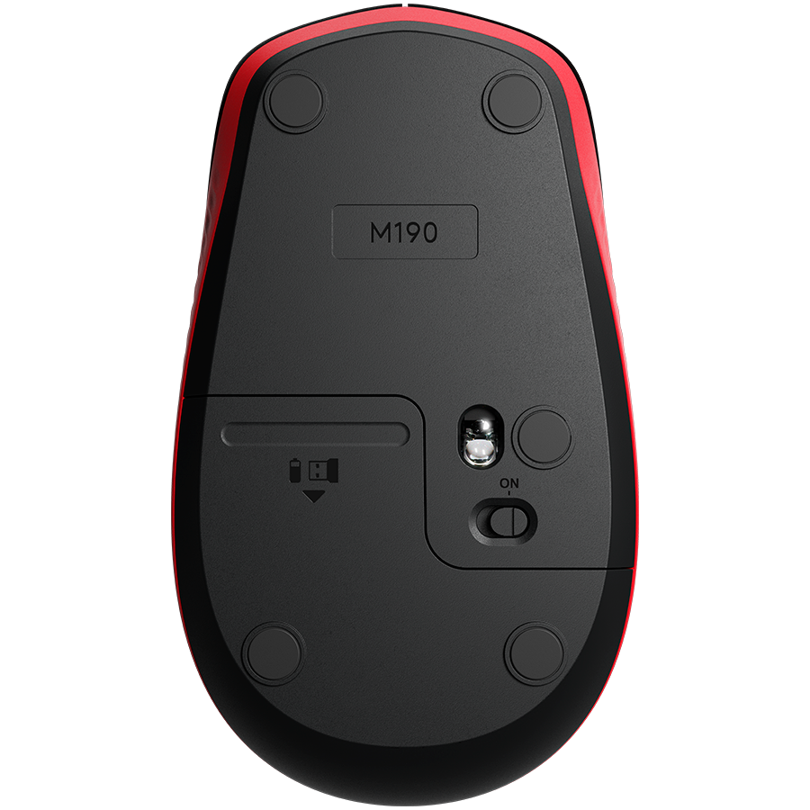 LOGITECH M190 Wireless Mouse - RED - slika 5