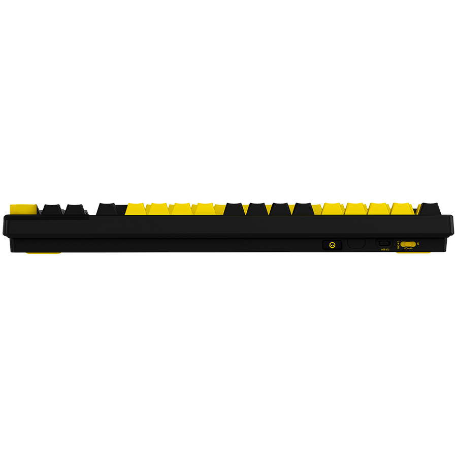 LORGAR KBP70TKLW, Wireless TKL Mechanical Gaming Keyboard Pro, Black/yellow, EN layout - slika 6