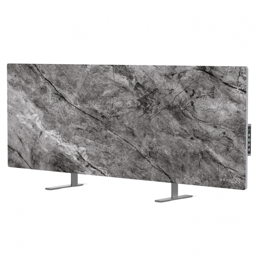 AENO Premium Eco Smart Heater, 700W, Tempered glass, Infrared+convection heating type, LED display, Plug type: Europe (E/F type), Antique Marble, Made in Poland, Limited edition - slika 3