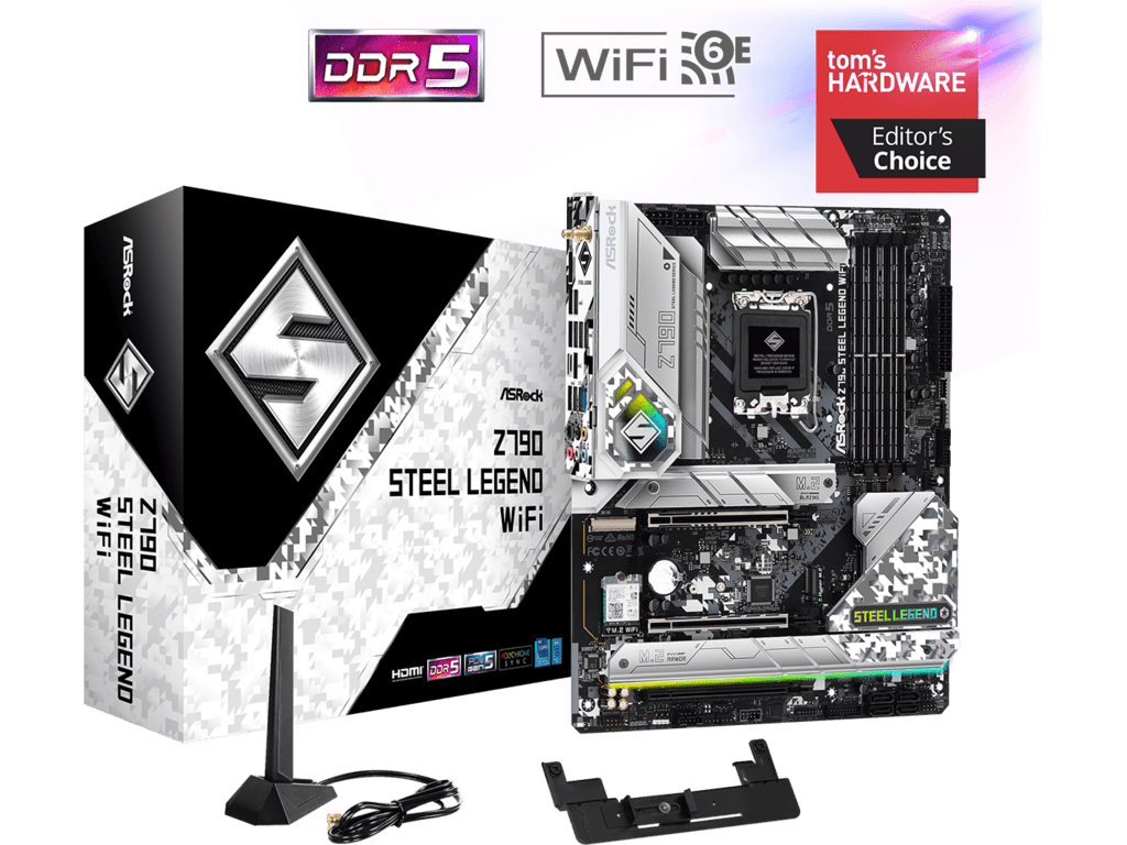 ASROCK Z790 STEEL LEGEND WIFIIntel Z790;LGA1700;4xDDR54xDDR5;RAID;HDMI,DP;ATX - slika 2