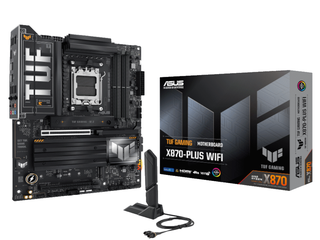 ASUS MB TUF GAMING X870-PLUS WWIFI, X870, AM5; 4xDDR54x M.2; 2x SATA,HDMI,10x USB, RAID,ATX - slika 4