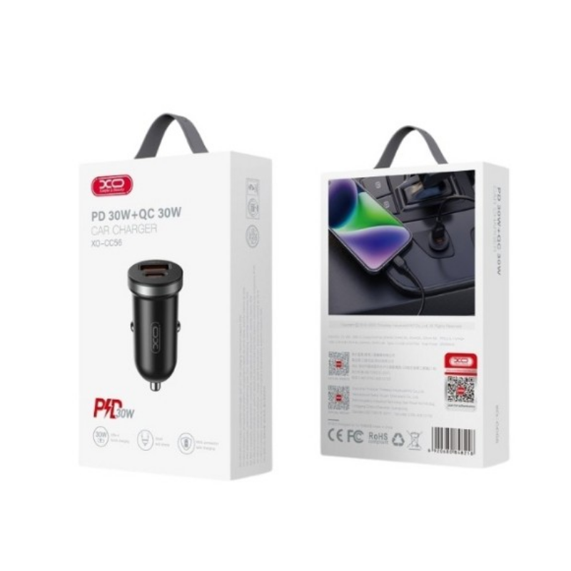 Auto punjac XO CC56 30W USB+Type C glava - slika 3