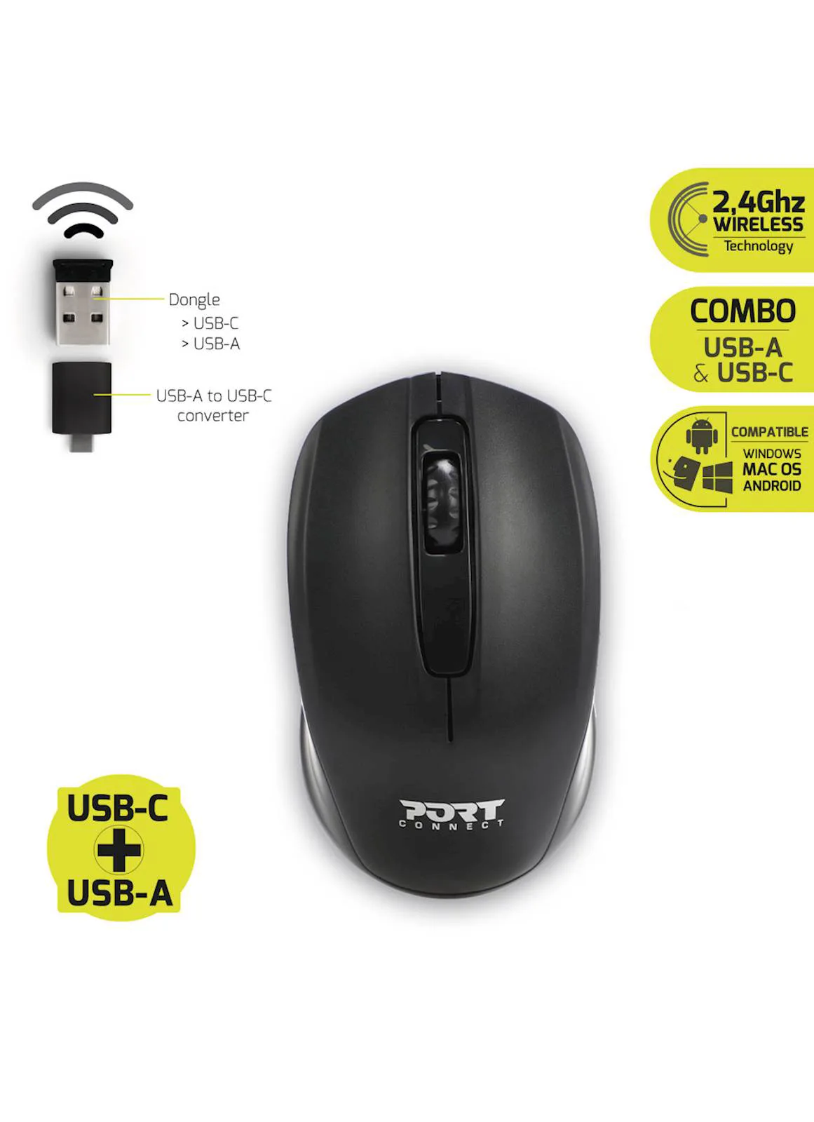 Miš Port WIRELESS BUDGET RETAIL - slika 3