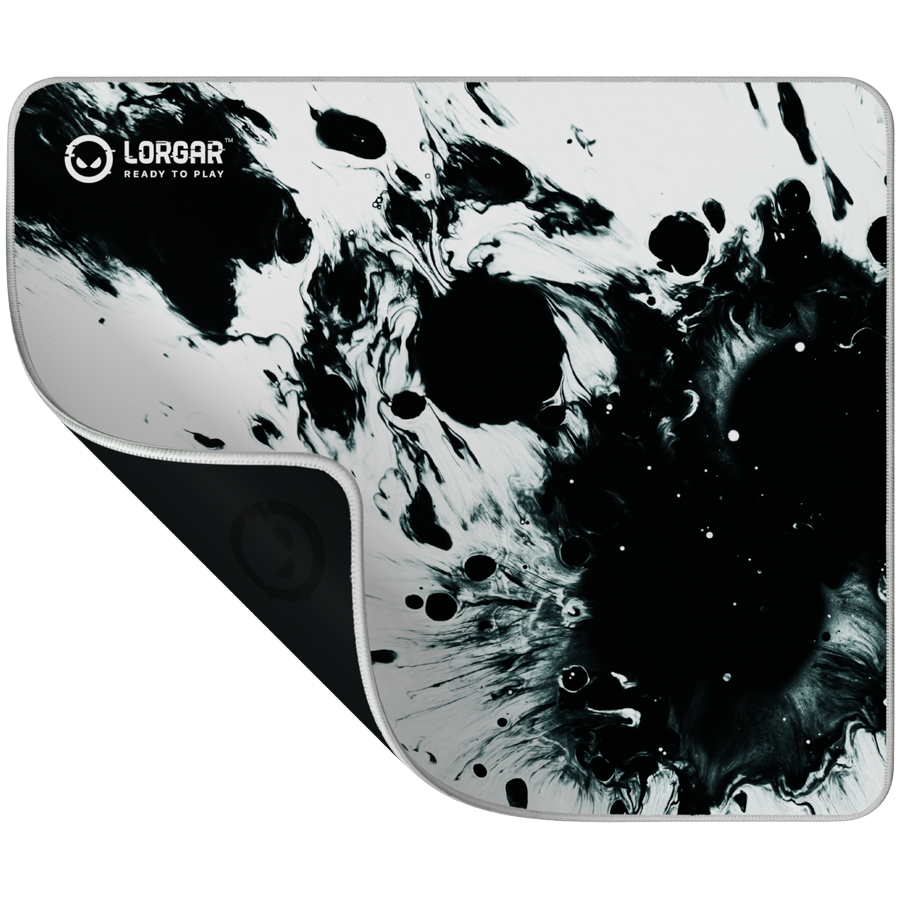 Full print white and black design, Bottom is black rubber with embossed LORGAR logo, with double side edge stitching - slika 2