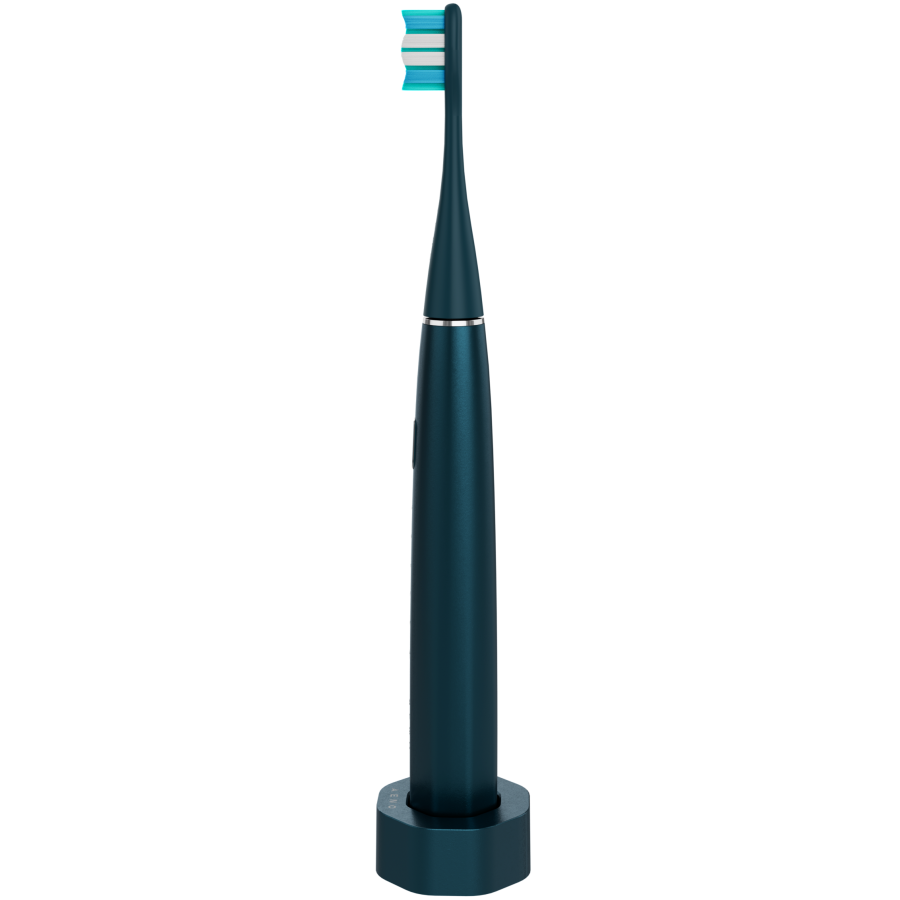 Wireless Tooth Brush, Navy Blue, 3 Brush Heads, 1400mAh, Function: Soft, Clean, Massage, White, Sweep - slika 6