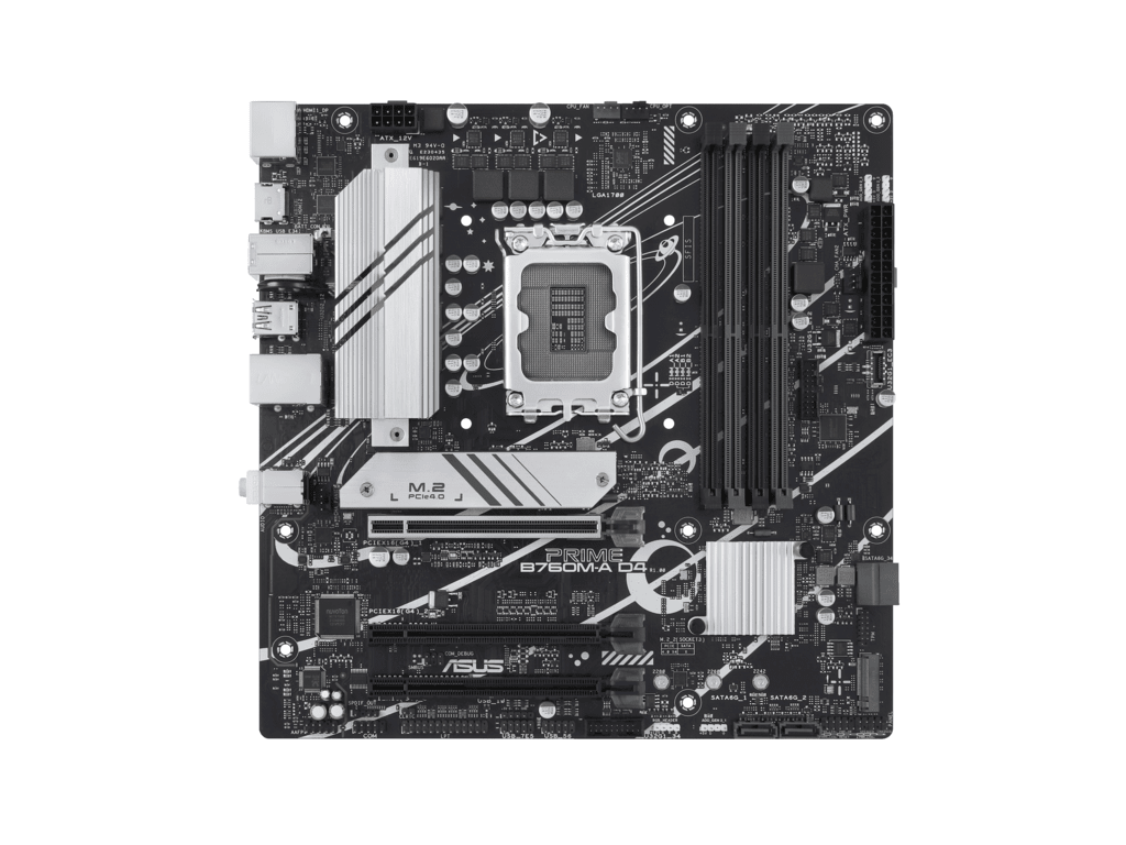ASUS MB PRIME B760M-A D4-CSMIntel B760, LGA 1700, 2x M.2,4xDDR4; 2xHDMI, DP, mATX - slika 2