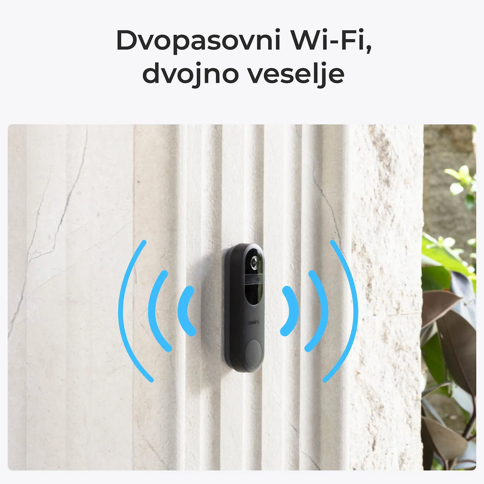 Reolink smart doorbell D340B+ zvono, 2K, Baterijska, PIR, IP65 - slika 2