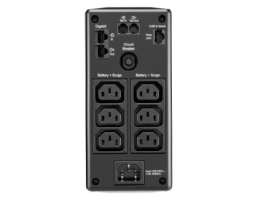 Back-UPS Pro APC, 650VA/390W, Tower, 230V, 6x IEC C13 utičnica, AVR, LCD, zamjenjiva baterija - slika 3