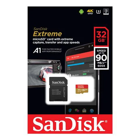 Memorijska kartica SanDisk Extreme microSDXC, A1, V30, U3 32GB