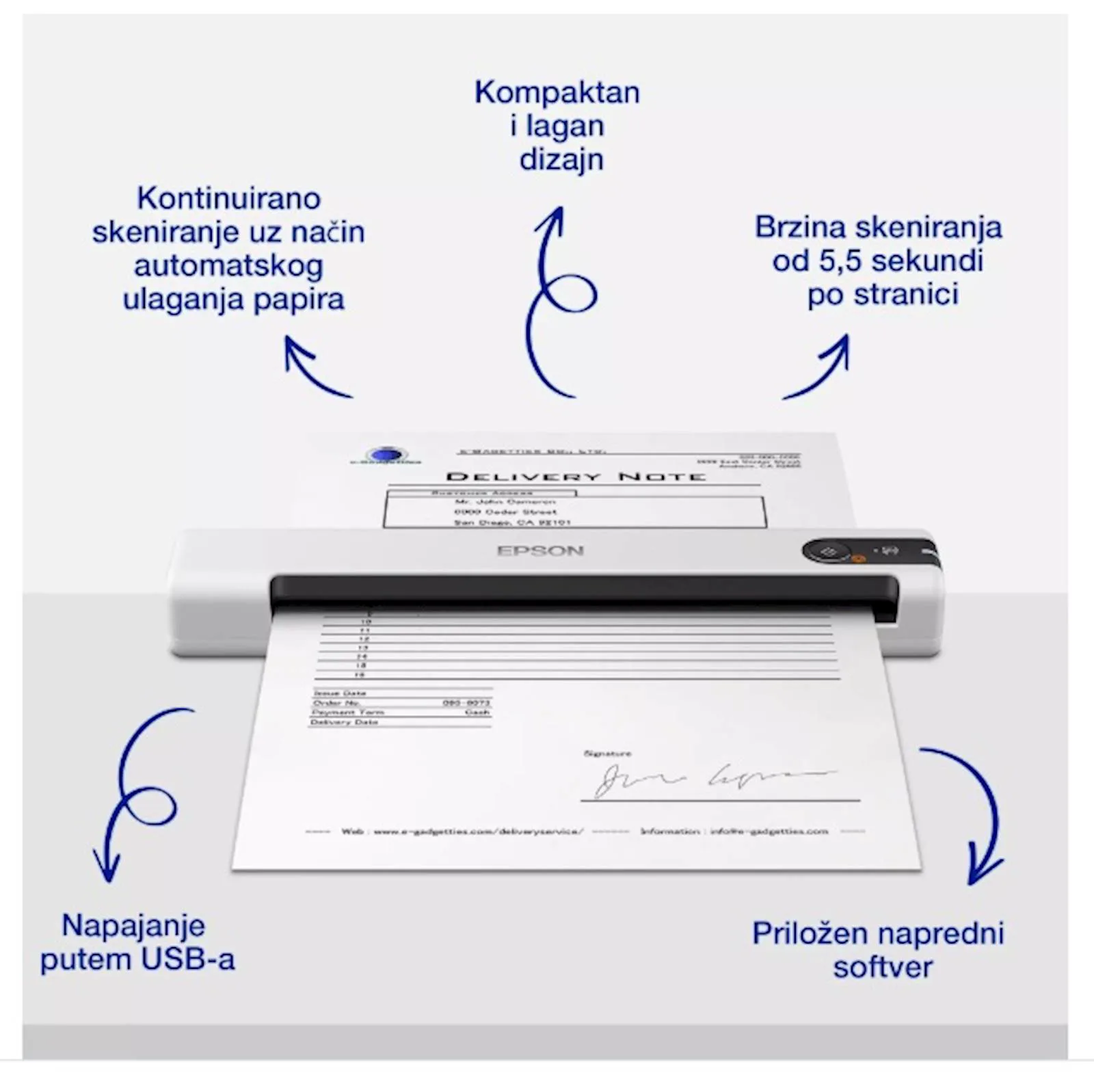 Skener Epson WorkForce DS-70 - slika 5