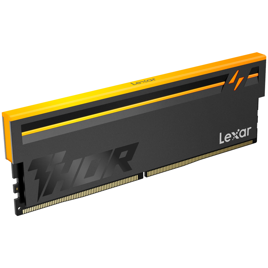 Lexar THOR 2.0 16GB DDR5 6000 CL36 1.3V Memory with heatsink and RGB lighting, Black Color, Single pack - slika 2