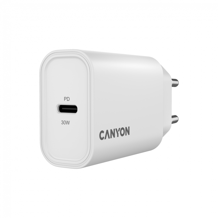 CANYON charger OnCharge 30CL Max Power 30W 1xPD EU White - slika 2