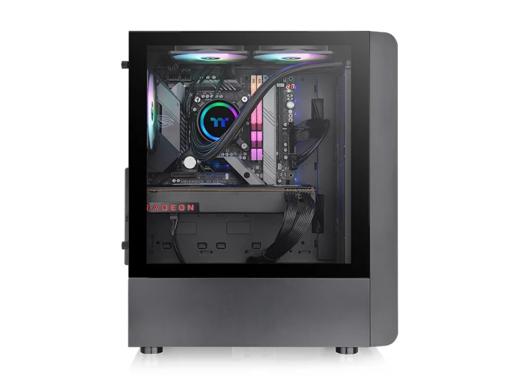 Thermaltake S200 TG ARGB Mid tower case, 3x ARGB 120mm Lite fan - slika 3