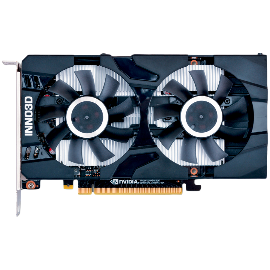 INNO3D NVIDIA Video Card GTX 1650 Twin X2 GDDR6 128bit, 1620 MHz / 12Gbps, 1x DP, 1x HDMI, 1x DVI-D, 2 fan, 2 slot - slika 2