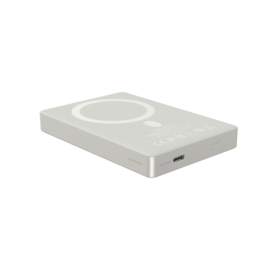 CANYON magnetic power bank OnPower 511 PD20W 10000mAh Aluminium Star Sivi - slika 2