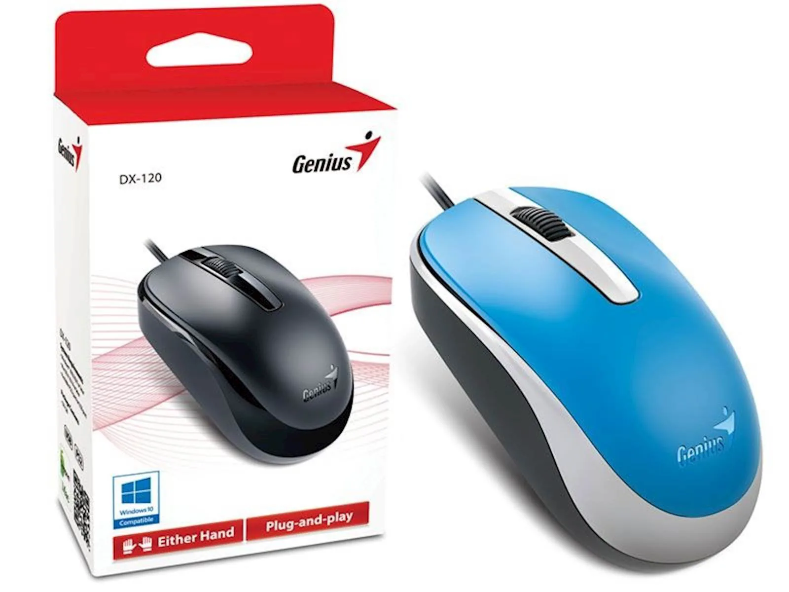 Miš GENIUS DX-120 USB plavi - slika 2