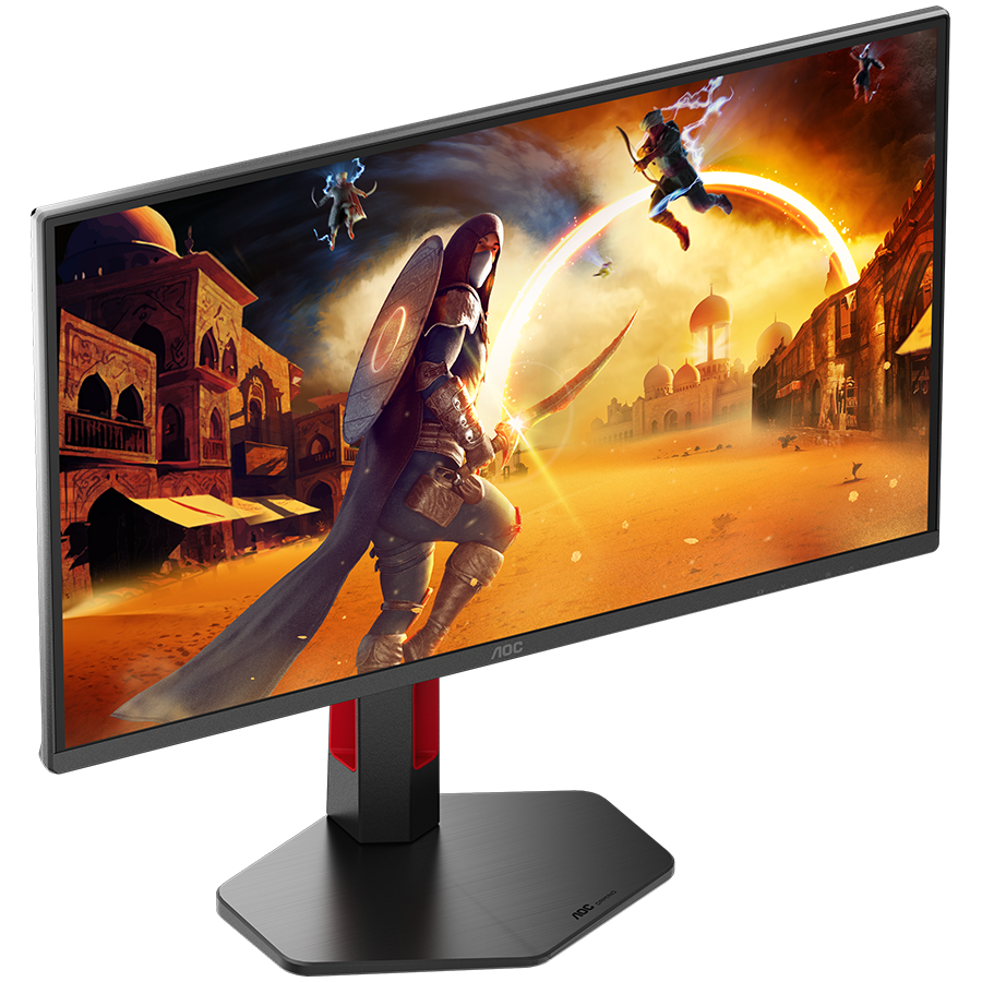 AOC MONITOR Q25G4SR, GAMING 25'', G, 300HZ, FAST IPS, 2560x1440, 0.3 MS, 80M:1, 300 CD/M, TILT, HEIGHT ADJUSTABLE, SWIVEL, PIVOT, 2X HDMI, DISPLAY PORT, 3YW, BLACK-RED - slika 5