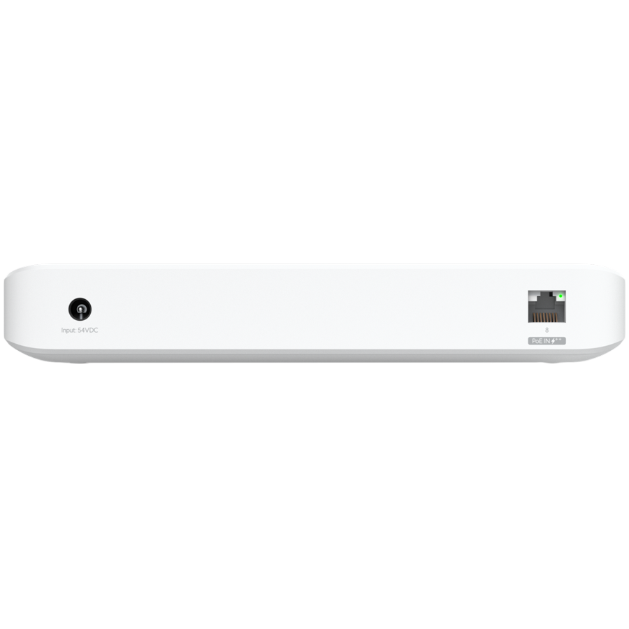 Ubiquiti USW-Ultra-210W-EU compact, Layer 2, 8-port GbE PoE switch with versatile mounting options, 7x GbE PoE+ output ports, GbE port with optional PoE++ input, 202W PoE availability with the include - slika 4