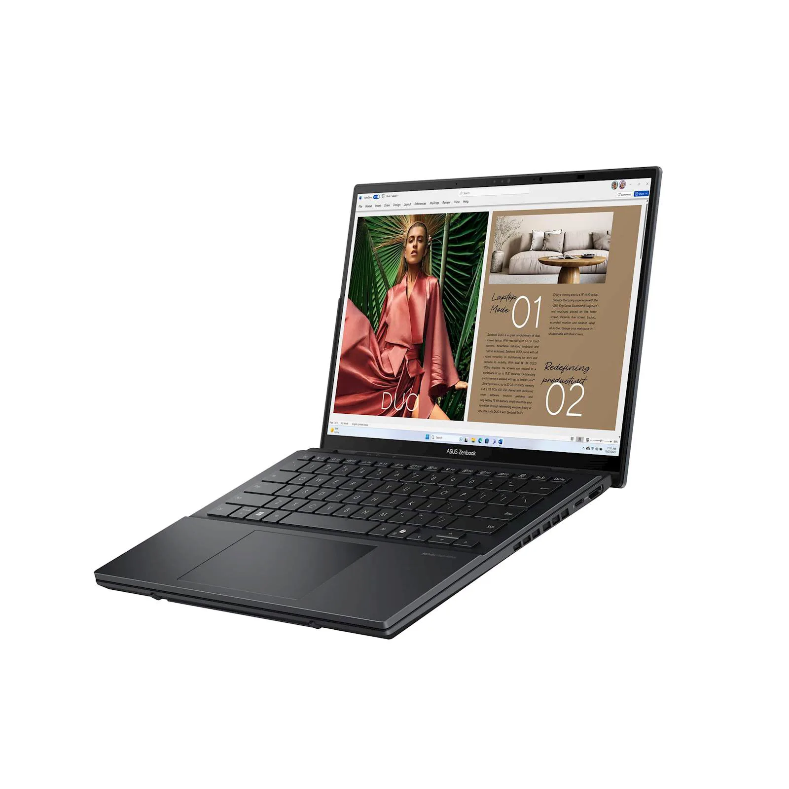 Laptop ASUS Zenbook Duo14 UX8406CA-PZ042X 14"3K OLED TOUCH 120Hz U9-285H 16C/16T 32GB DDR5 s2TB W11p - slika 6