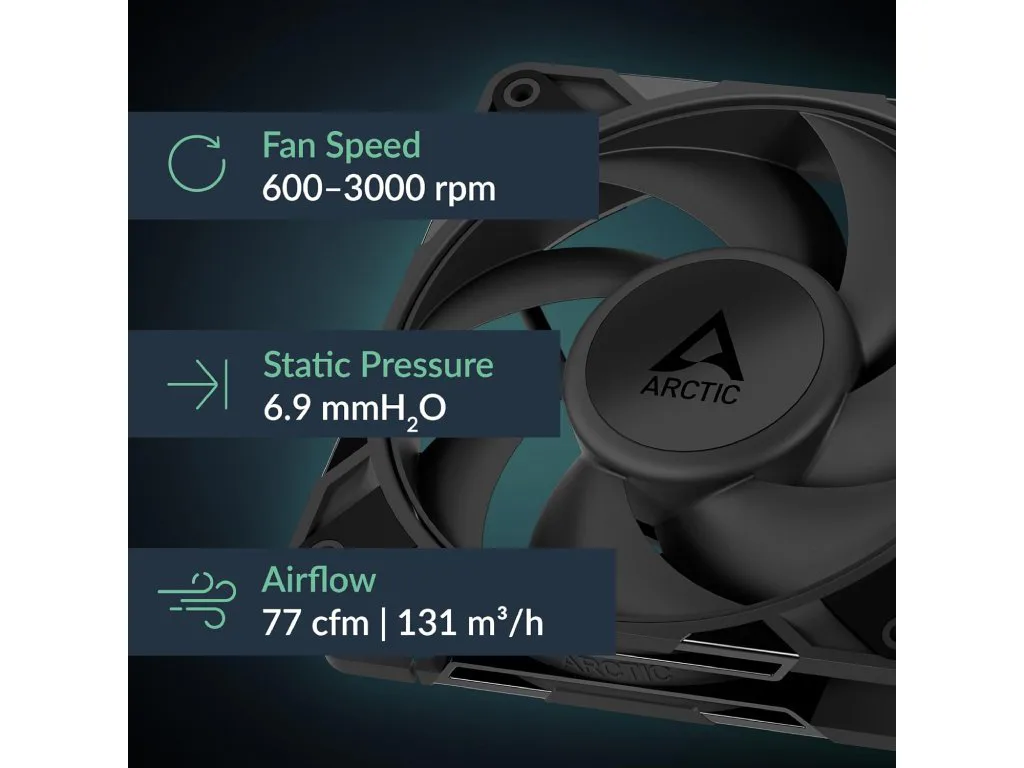 Arctic P12 Pro PSTPWM Fan with Cable Splitter - slika 2