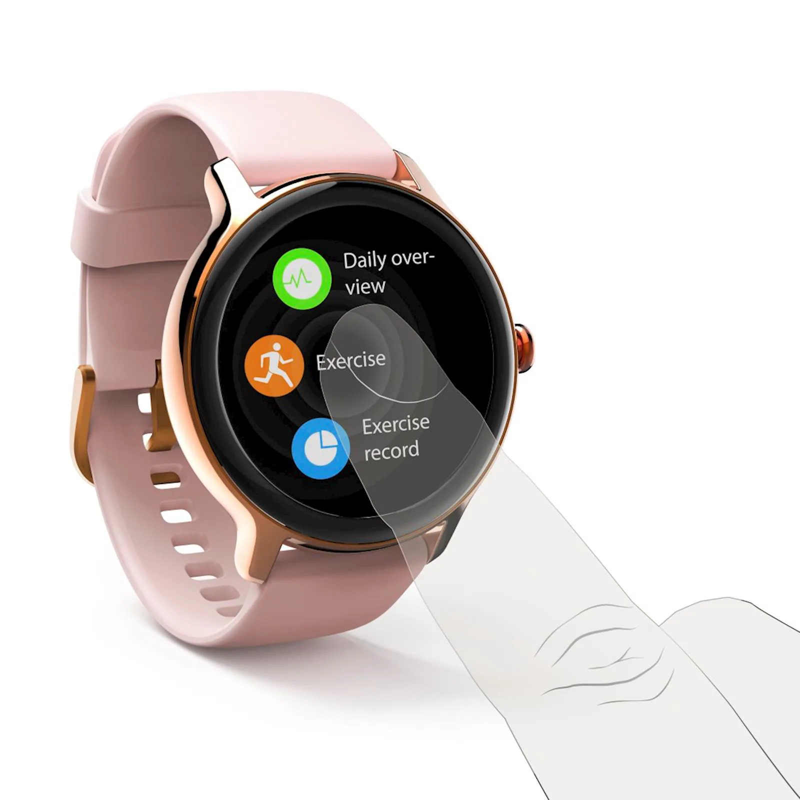 Pametni sat Hama "Fit Watch 4910" Rose - slika 3