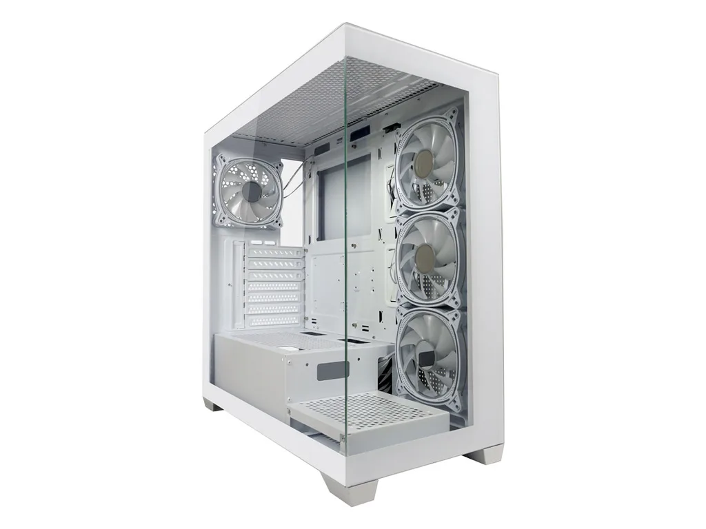 LC-Power Case Gaming 715W Midi-tower, ATX, 4x ARGB fan1x USB-C, 2x USB-A, White - slika 4