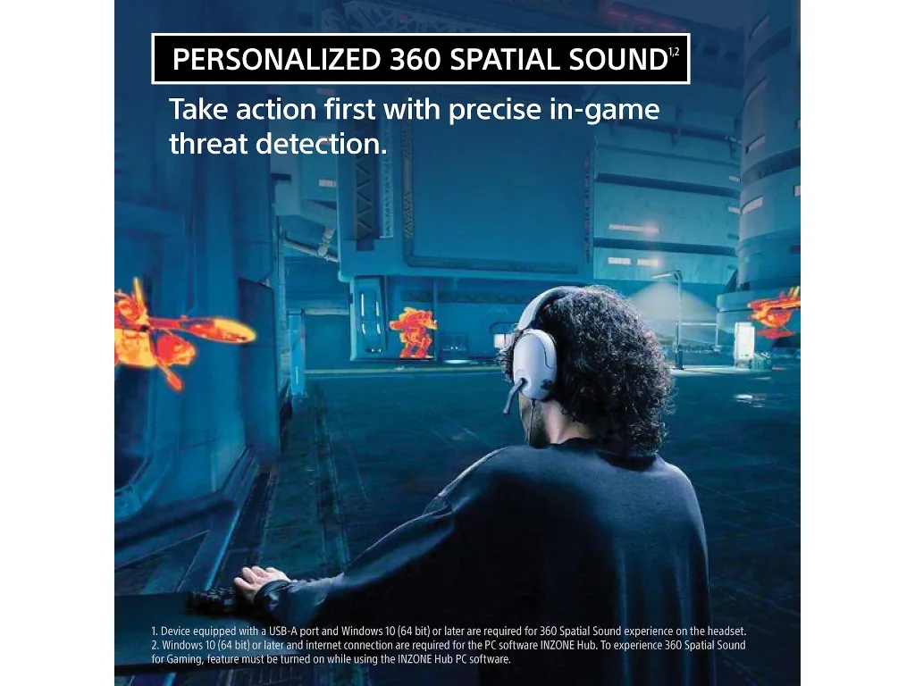 Sony gaming slušalic INZONE H3žičane slušalice s mikrofonomboja crna - slika 3