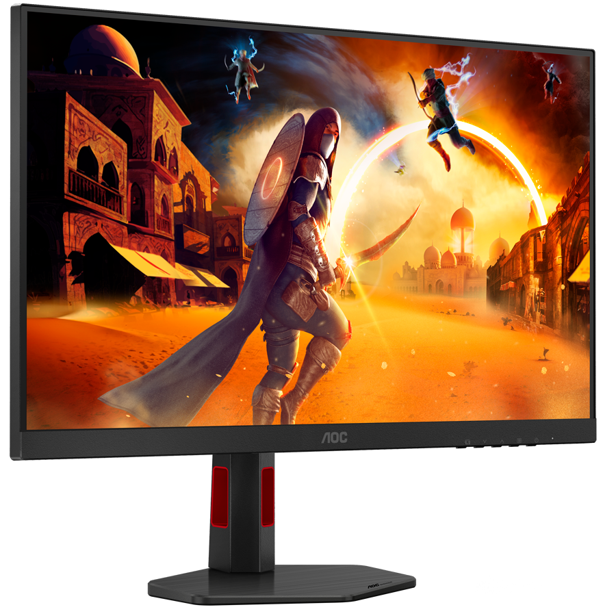 AOC Monitor Gaming U27G4R 27" Fast IPS, 3840x2160, dual frame (4K 160Hz, FHD 320Hz), 1ms (GTG), 400cd/m2, 1000:1, Adaptive Sync, HDR 400, 2x HDMI, 1x DP, USB hub, Full Ergo - slika 3