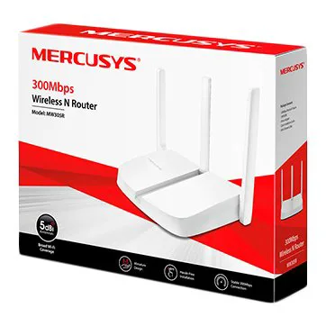 Mercusys MW305R 300Mbps Wireless N Router, 1 x 10/100 WAN Port + 3 x 10/100 LAN Ports, 3 x 5 dBi fixed omni directional antennas, WDS bridge,IPv4,IPv6,Dynamic DNS,DHCP,Port Forwarding,2.4GHz guest net - slika 4