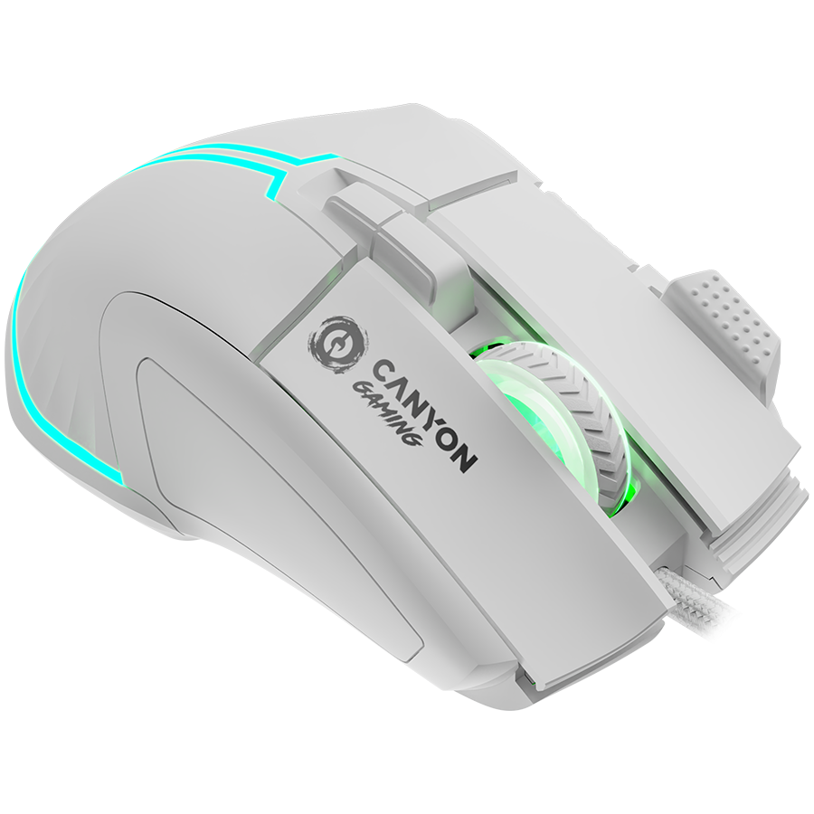 CANYON mouse Fortnax GM-636 RGB 9buttons Wired White - slika 4