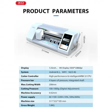 XO CFM01 Generation intelligent film cutting machine - slika 4