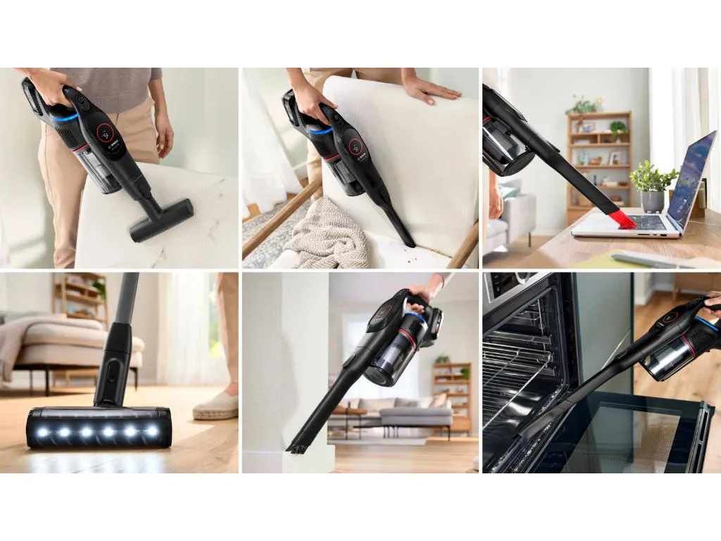 BOSCH Akumulatorski usisavačSerie 9 | UNLIMITED, CRNA1 Baterija, 60 minuta ECO  rada - slika 4