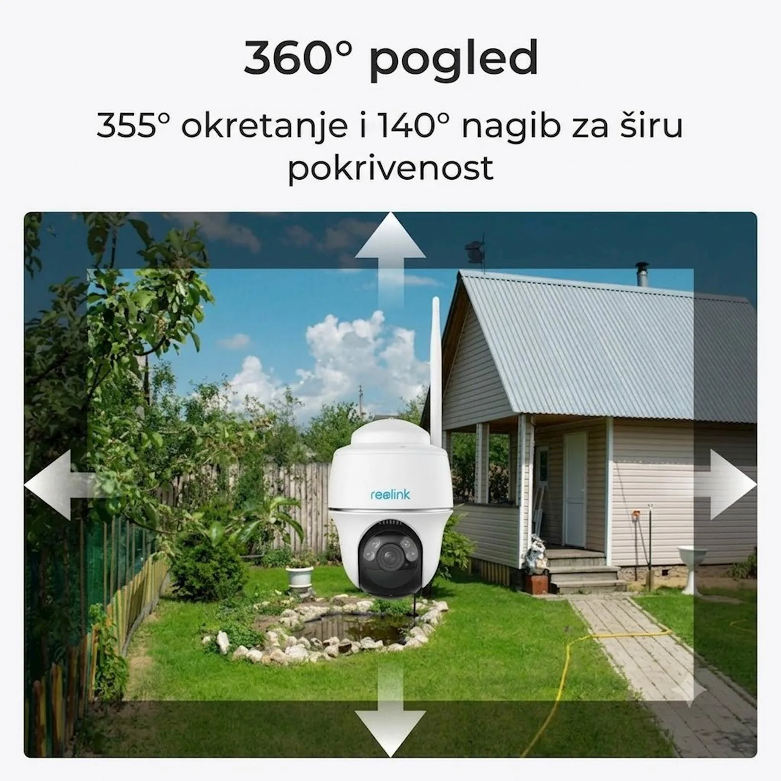 IP Kamera Reolink Argus serija B430 bijeli - slika 3
