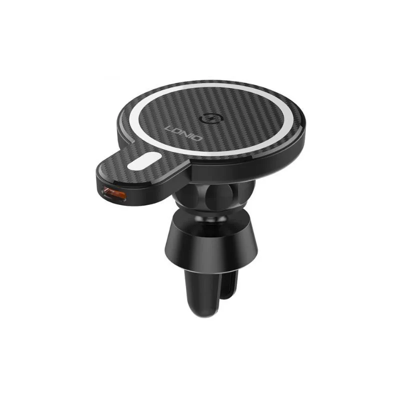 Auto drzac LDNIO MA20 metal ring i Wireless charger 15W - slika 3
