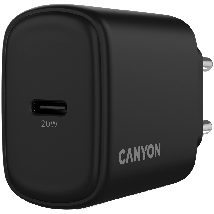 CANYON charger OnCharge 200 20W 1xPD EU Black - slika 5