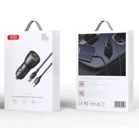 XO CC55 Car charger + Type-C Cable - slika 2