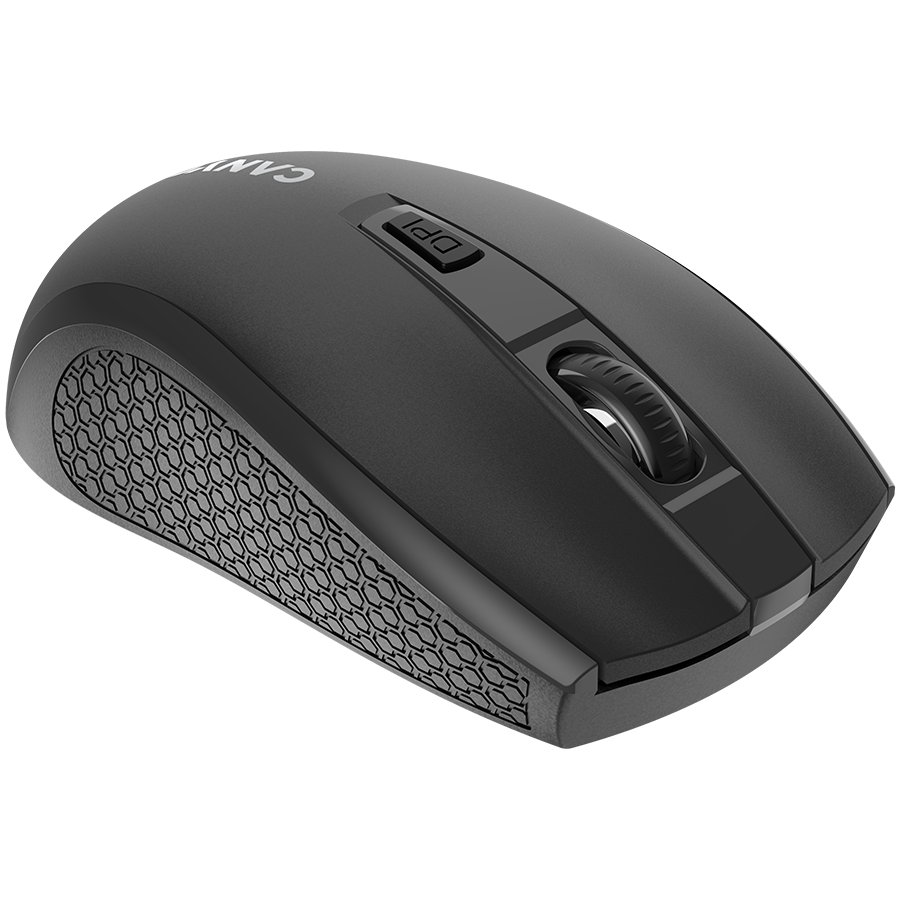 CANYON MW-7, 2.4Ghz wireless mouse, 6 buttons, DPI 800/1200/1600, with 1 AA battery ,size 110*60*37mm,58g,black - slika 3