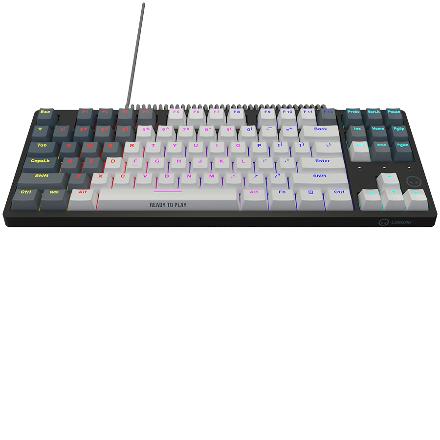 LORGAR Azar 514TKL, Wired RGB mechanical gaming keyboard, white, EN layout - slika 4