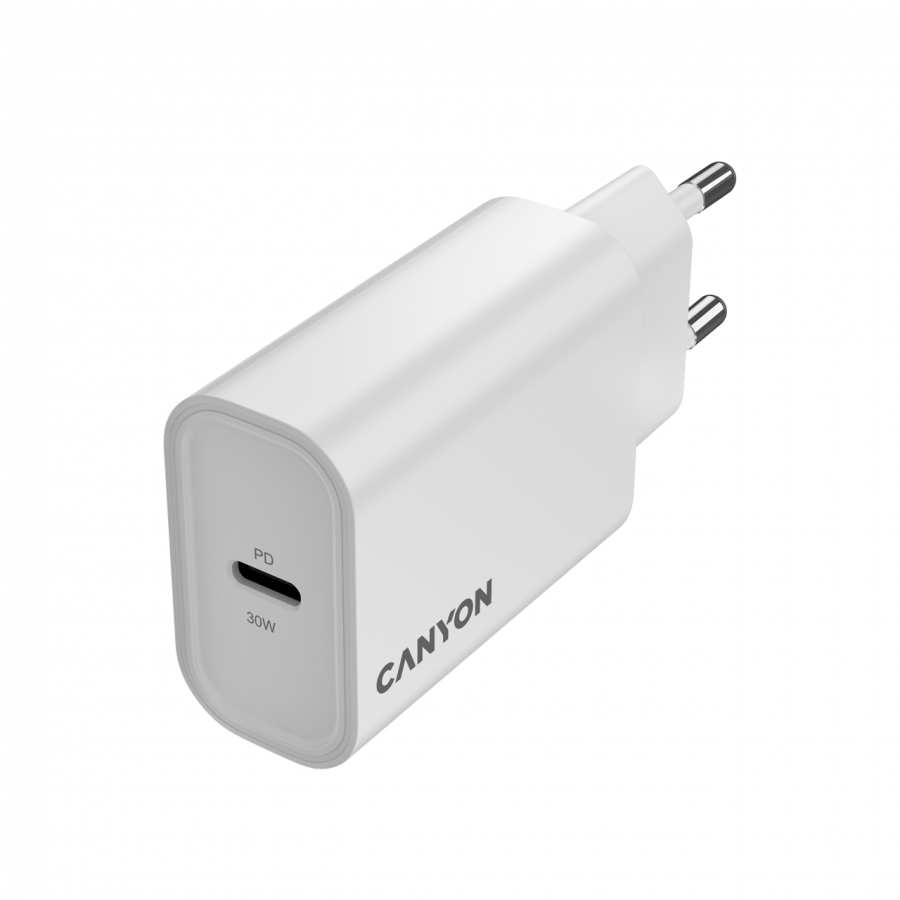 CANYON charger OnCharge 30CL Max Power 30W 1xPD EU White - slika 3