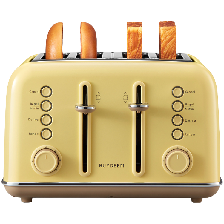 BUYDEEM 4 Slice Toaster, model DT640E, color Mellow Yellow, EU - slika 3