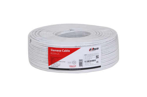 Dahua kabl 100m RG59 coaxial sa napojnim PFM941I-RG59N/21-100-white