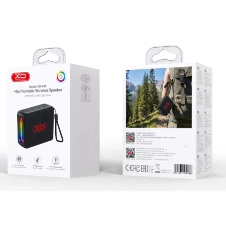 XO Bluetooth Speaker BoomBox F85 Black RGB - slika 3