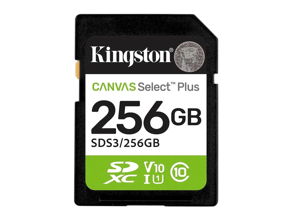 Kingston SDHC 256GB Class 10Canvas Select Plus150 MBs,Class 10 UHS-I