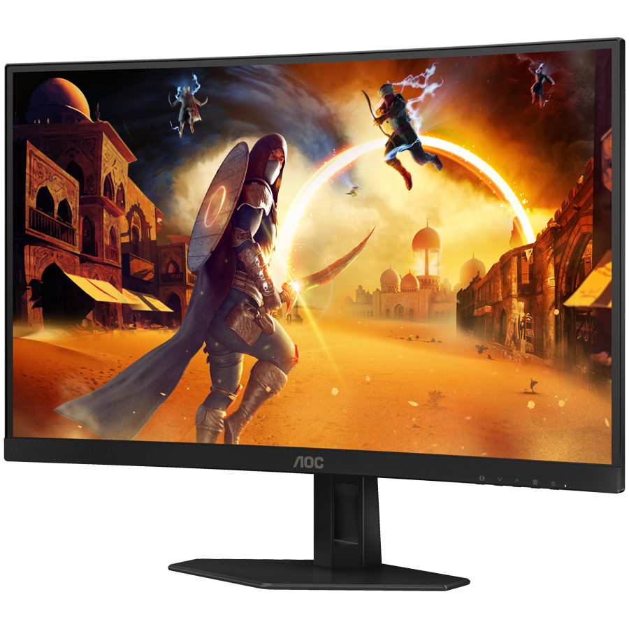AOC Monitor Gaming C27G4ZXE Curved 27" FAST VA, 16:9, 1920x1080, 280Hz, 0.3ms, 300 cd/m2, 4000:1, 2xHDMI, DP, Adaptive Sync, Tilt, Black-Red, VESA 3y - slika 3