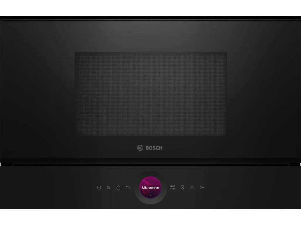 BOSCH mikrovalna Serie 8| CRNA,900W,AutoPilot 10, 21l,Roštilj, 90,180,360,600, Boots W